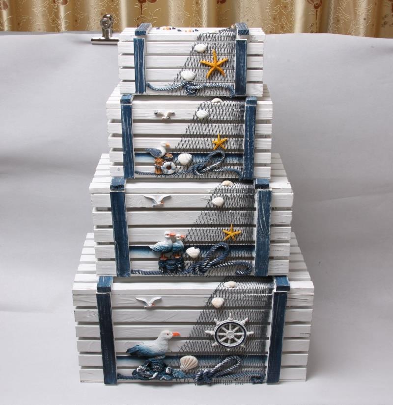 Ocean style Mediterranean Series woodiness Storage box Storage baskets Photography prop Bag Magnetic card sweaterin the Storage consolidation , Home Storage appliances , Storage box , Storage box category - from Buy2taobao.com to provide professional Taobao agent buy service