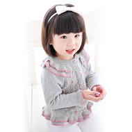 史迪奇马甲毛衣手工<em>编织</em>儿童宝宝<em>长</em>绒绒毛线成