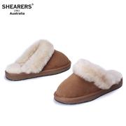 澳洲shearers雪地靴，皮毛一体家居毛边拖鞋，冬季好礼物