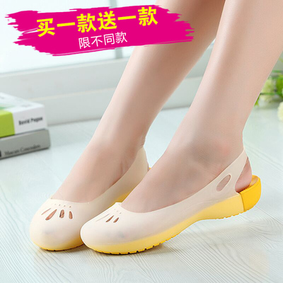 墨兰普斯新款时尚变色美琳蒂沙滩洞洞鞋花园果冻女凉鞋包邮