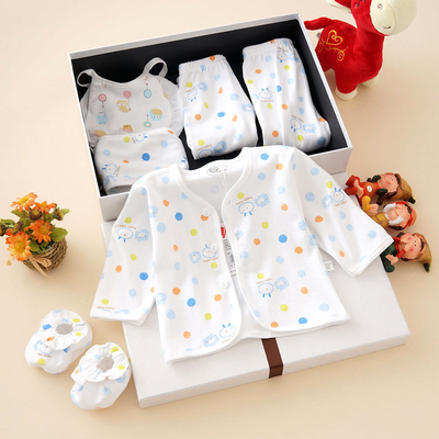 包邮新生儿内衣 纯棉0-3月春秋套装薄初生婴儿内衣全棉新生儿衣服