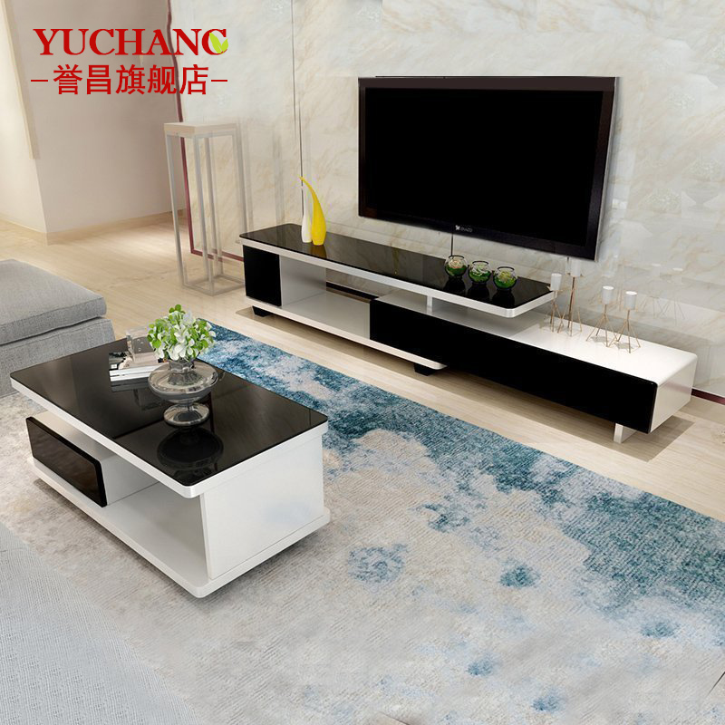 TV cabinet a living room European style Telescoping bedroom Small apartment a living room Paint Simplicity TV Cabinet tea table combinationin the Residential furniture , Cabinet , TV cabinet category - from Buy2taobao.com to provide professional Taobao agent buy service