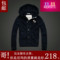 上下架计划:美国正品代购修身加厚加绒休闲运动棒球服af卫衣男连帽开衫外套冬