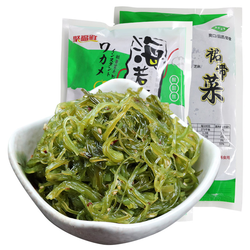 聚福鲜 裙带菜500g*5袋 开袋即食 调味裙带菜海藻 酸甜味|ruв категории водной мясо/свежие фрукты и овощи/еда, морепродукты/водные продукты/изделия, водоросли, ламинария - от Buy2taobao.com для оказания профессиональной услуги покупки агента Taobao