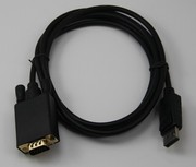 Displayport转VGA线 DP转VGA连接线 大DP公转VGA公高清线1.8米