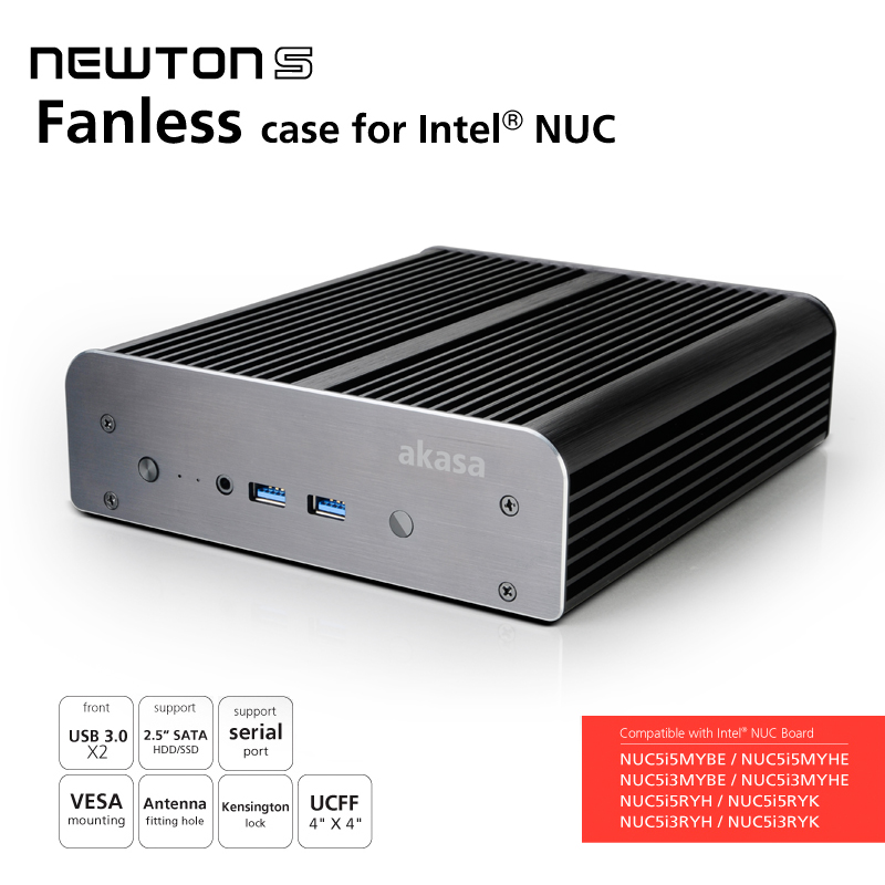 akasa全铝NUC无风扇迷你机箱 NUC5i5MYHE NUC5i5RYH NUC5i3MYHE在类目 电脑硬件/显示器/电脑周边, 机箱中 - 来自Buy2taobao.com提供专业的淘宝代购服务