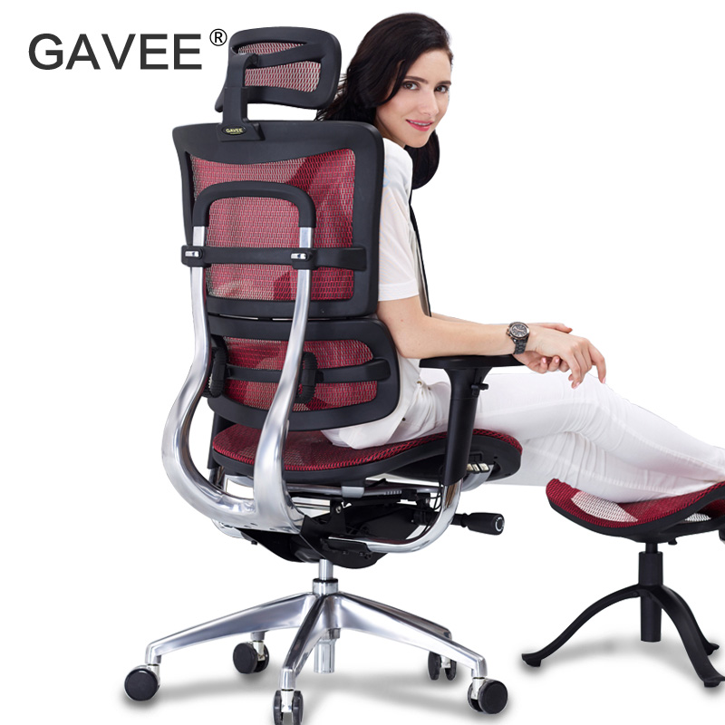 GAVEE 人体工学椅 电脑椅家用转椅网椅 升降办公椅子 可躺老板椅