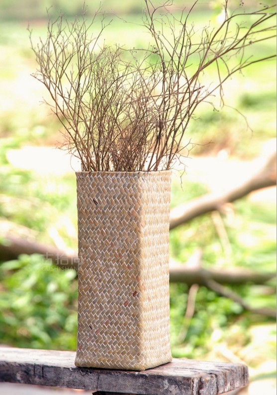 手工编织草编非藤编柳编柱形花瓶花盆花器花篮 家居摆设 爆款低价在类目 家居饰品, 花瓶/花器/仿真花/仿真饰品, 花器/花瓶, 花篮中 - 来自Buy2taobao.com提供专业的淘宝代购服务