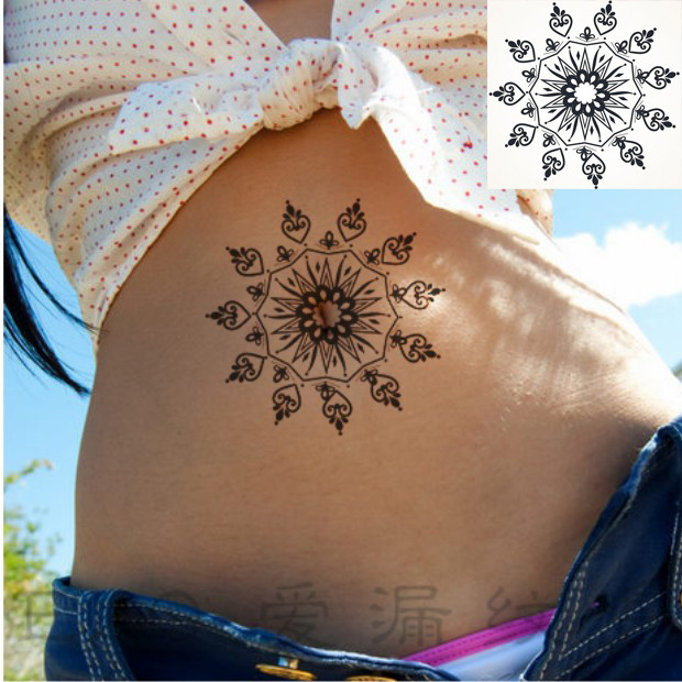 Tattoo sticker customized Original Tattoo sticker Navel Arm sexy Big picture Tattoo Sticker black and white Magic arrayin the Home accessories , Stickers , Other Stickers category - from Buy2taobao.com to provide professional Taobao agent buy service