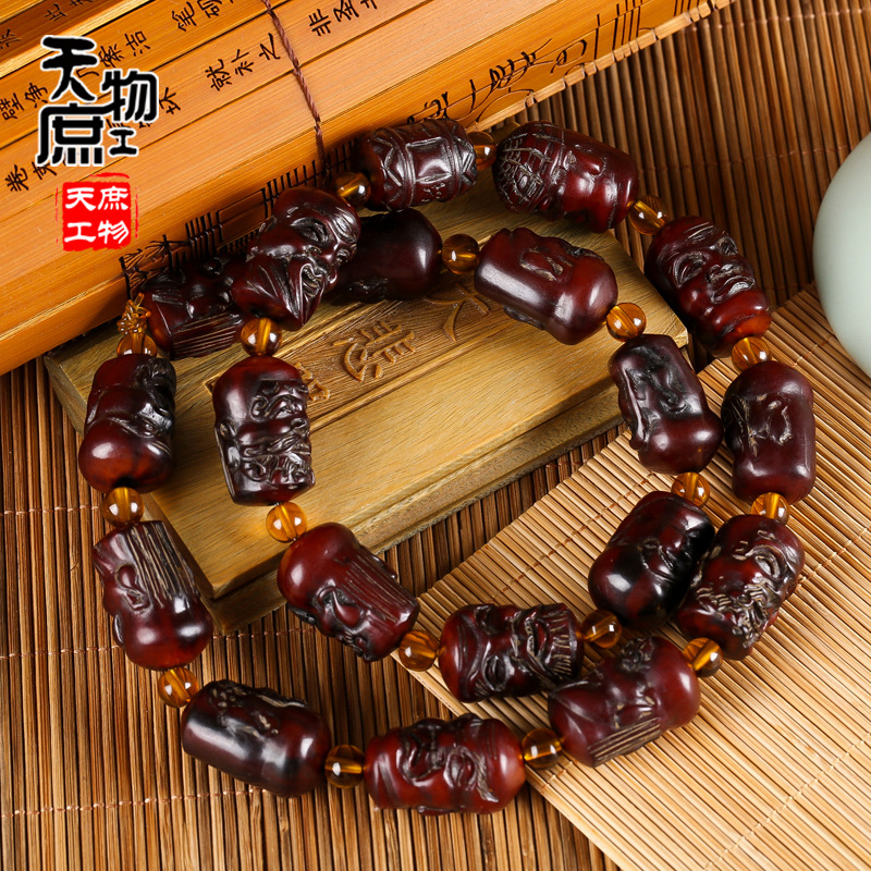 Yak horn hand string natural Men's Beads ox horn carving bead Bracelet Buddha head Eighteen Arhat Hand stringin the Accessories/Fashion Jewelry, Bracelets category - from Buy2taobao.com to provide professional Taobao agent buy service