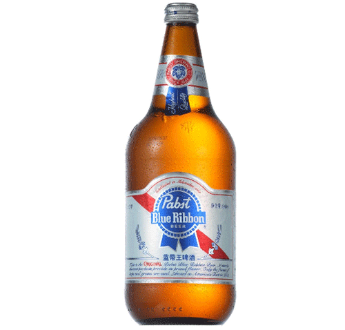 美国蓝带品牌 蓝带啤酒 蓝带王啤酒946ml*6瓶装 高端酒 多省包邮