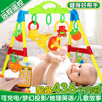 新生儿宝宝早教音乐健身器0-1岁 儿童婴儿玩具3-6-12个月健身架