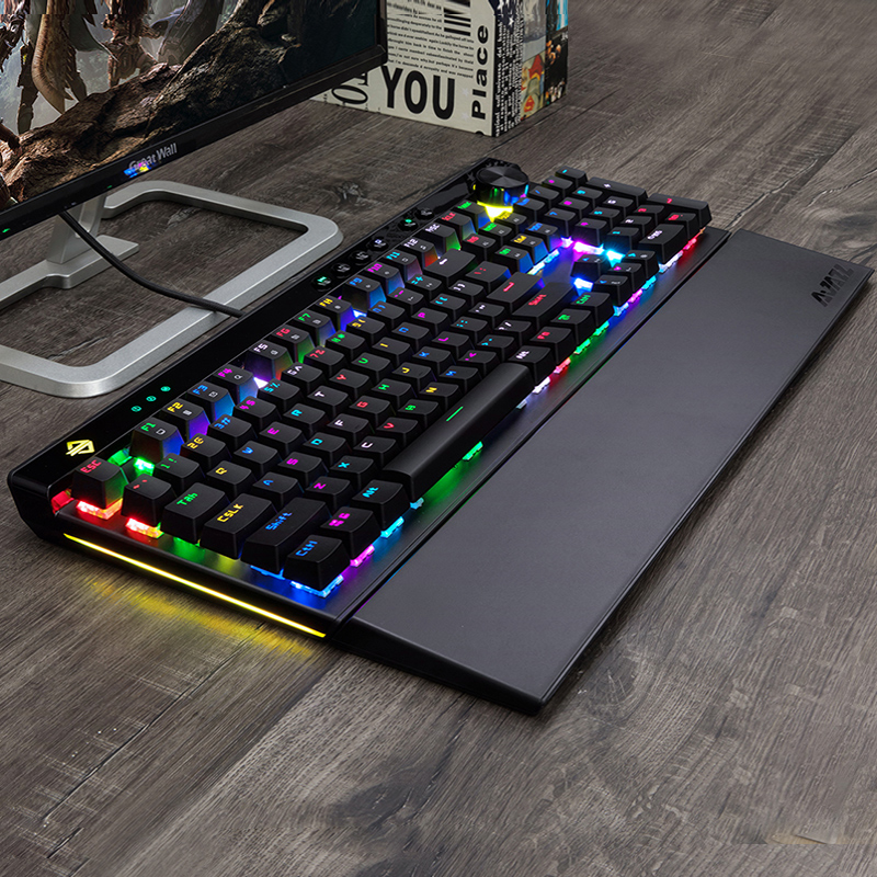 黑爵AK45 游戏机械键盘青轴黑轴茶轴 有线电竞