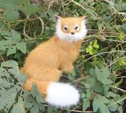 仿真狐狸毛绒玩具模型家居摆件儿童礼物宠物狐狸动物