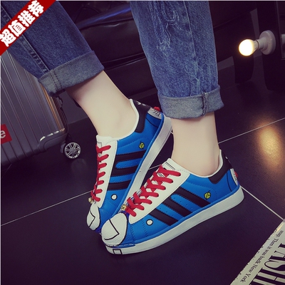2016潮鞋个性百搭春秋款韩版运动休闲鞋女低帮平底中学生板鞋女鞋