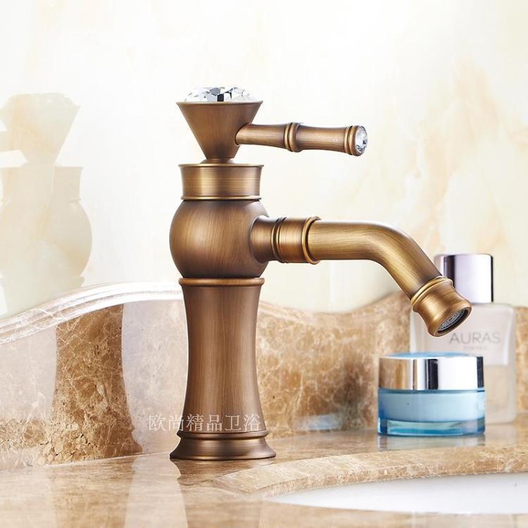 All copper To fake something antique European style water tap All copper Basin Retro Faucet Hole Basin Hot and cold water tap 317in the Decoration main material , Toiletries , Bathroom faucet , Basin mixer category - from Buy2taobao.com to provide professional Taobao agent buy service