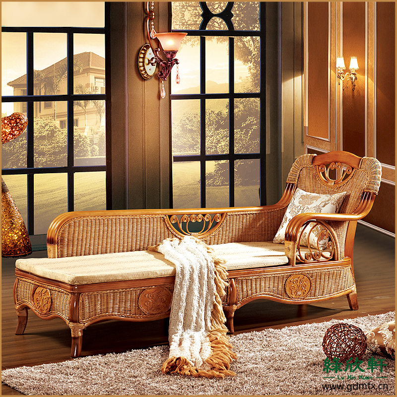 2019 Promotion furniture Royal Bed leisure time deck chair Rattan Art Royal Bed Rattan Art Royal Sofa chairs 3036in the Residential furniture , Sofa , Chaise longue category - from Buy2taobao.com to provide professional Taobao agent buy service
