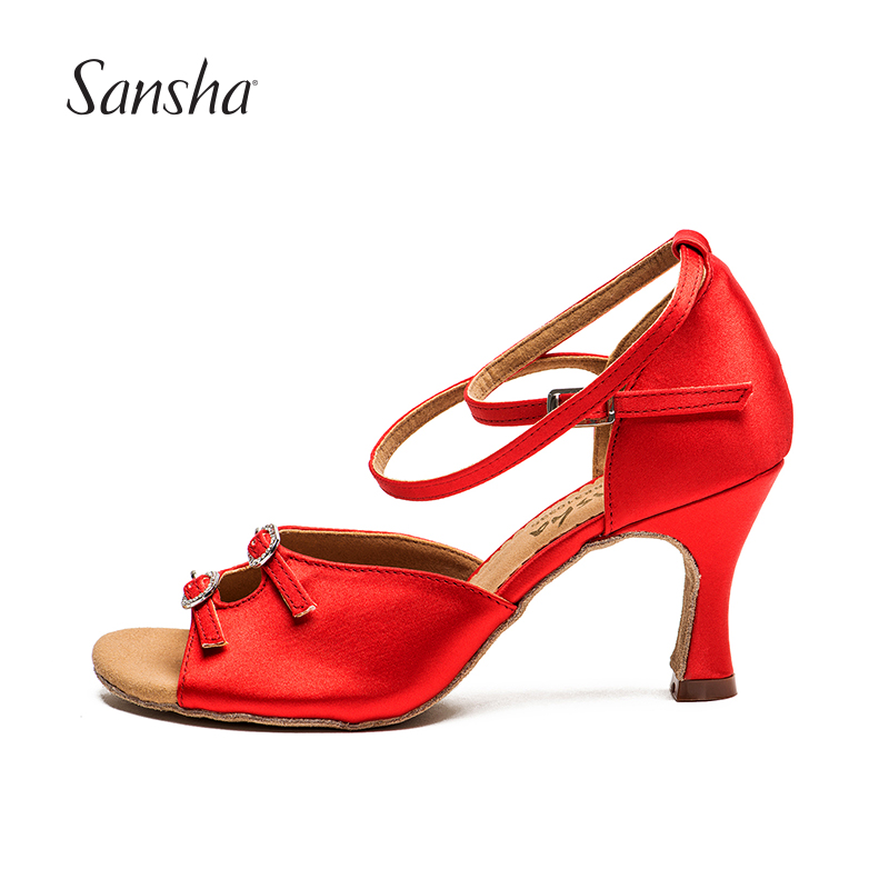 Sansha France Sansha Latin shoes adult major Ballroom dancing Satin Pidi performin the Sports/Yoga/Fitness/Fans supplies , Dance/Aerobics/Gymnastics , Latin , Latin shoes category - from Buy2taobao.com to provide professional Taobao agent buy service