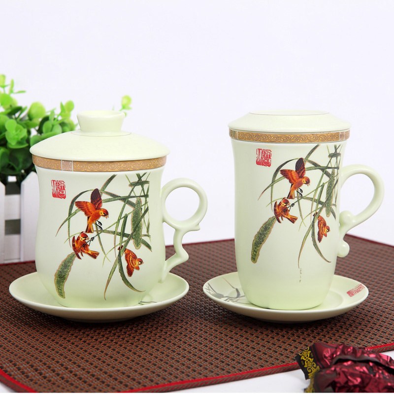 DH Couple Cups a pair ceramics Jingdezhen teacup marry Right cup suit Lid filter Tea cupin the Tableware , Cup/Cups/Kettle , Cup Set/Couple of cups category - from Buy2taobao.com to provide professional Taobao agent buy service