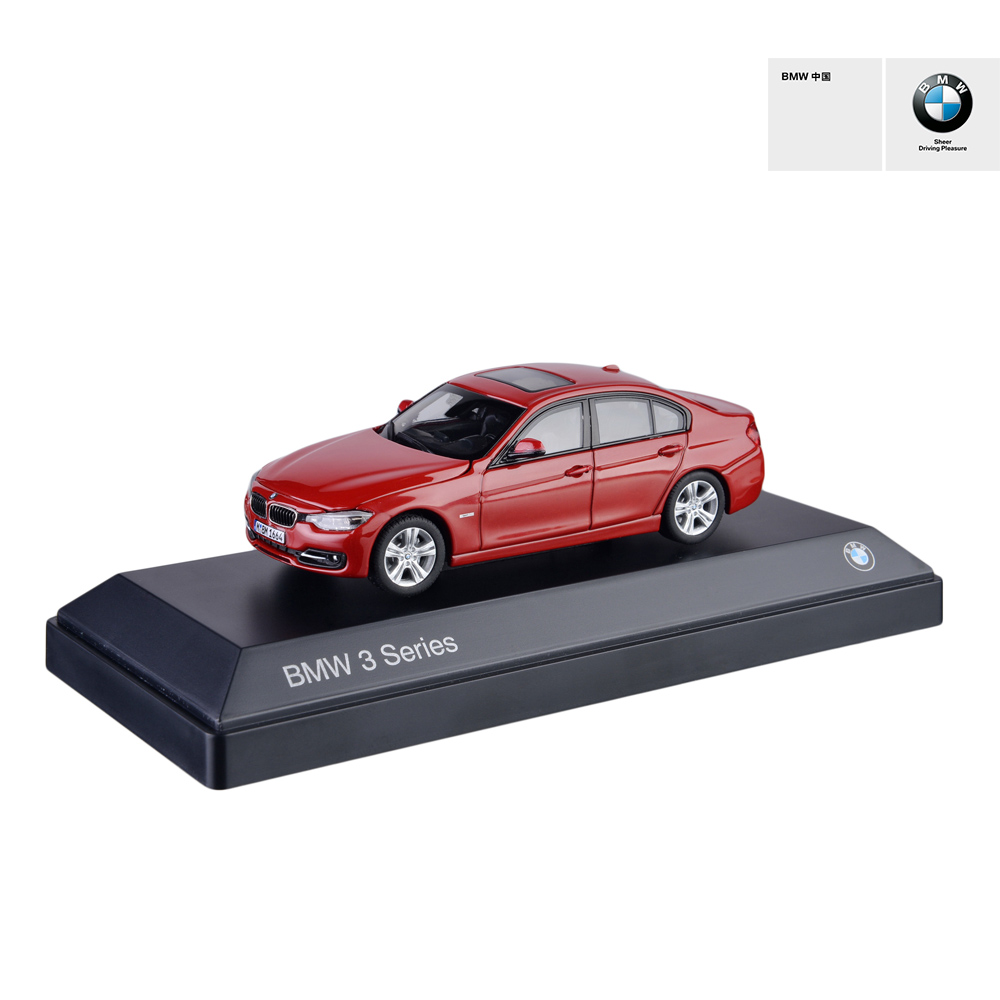 宝马/BMW官方旗舰店 3系轿车车模（F30）墨尔本红色