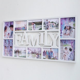 欧式family创意连体相框，墙7寸6寸10画框组合照片，墙相框挂