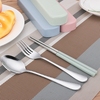 创意便携餐具套装筷子勺子套装叉子单人装可爱收纳盒子学生一人