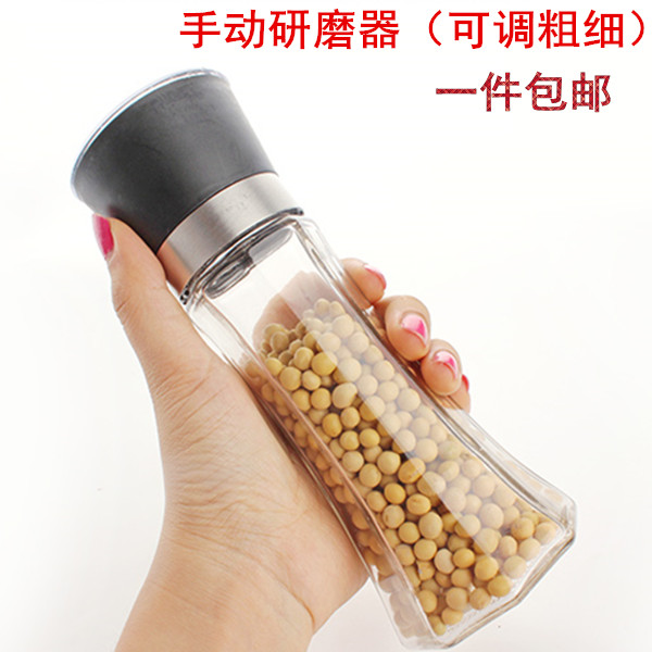 手动胡椒研磨器玻璃调味瓶罐 黑胡椒研磨器芝麻磨碎器花椒研磨器|ruв категории кухня/посуда, кухонный Гаджет/кухня хранения, тарного хранения/кухня хранения посуды, приправы бутылки - от Buy2taobao.com для оказания профессиональной услуги покупки агента Taobao