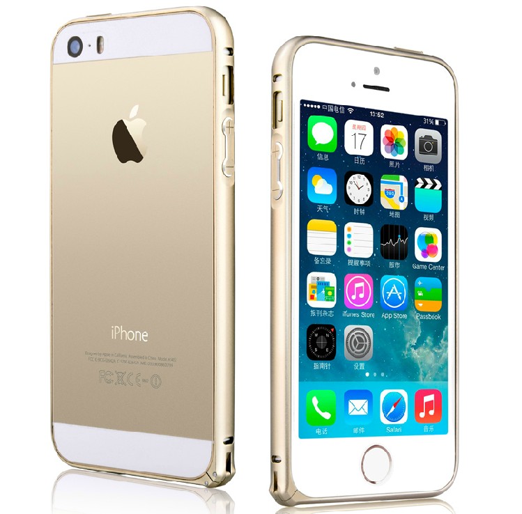 最新款iphone5s手机壳边框金属苹果5S土豪金圆弧保护壳变iphone6