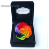 国王与皇后辛德瑞拉巨型七彩玫瑰永生花礼盒 生日 情人节礼物