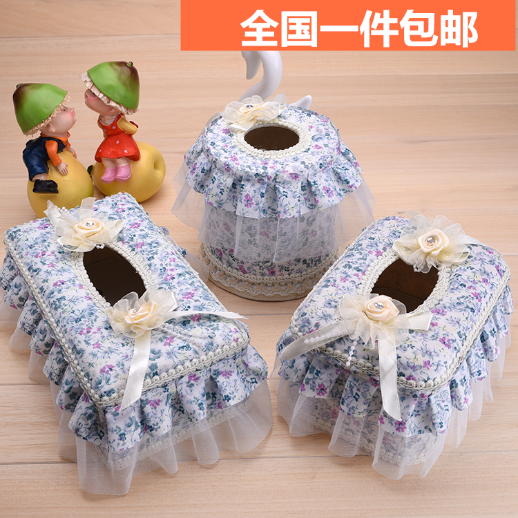 Fabric Tissue Box European style Tissue box originality Towel sets roll of paper Lace tissue Paper pumping boxin the Storage consolidation , Home Storage appliances , Storage Box , Tissue Box category - from Buy2taobao.com to provide professional Taobao agent buy service