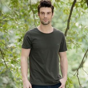 【特價貓】全速防蚊新款男士短袖t恤潮純棉夏裝圓領短袖夏天修身