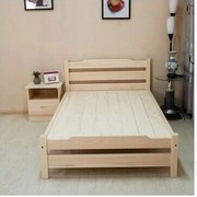 实木床双人单人床1.8大床1.5松木床1米松木家具U1.2米儿童床