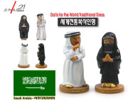 树脂工艺品家居摆件世界，传统服饰人偶，沙特阿拉伯人物模型摆件1对