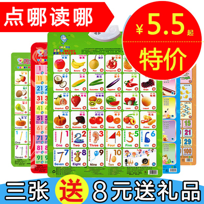 乐乐鱼凹凸早教全套宝宝学习看图识字拼音发音发声儿童有声挂图