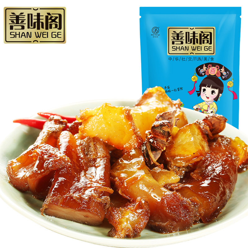 【天猫超市】善味阁 牛筋100g 卤味零食牛蹄筋 休闲零食牛板筋