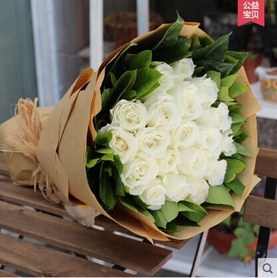【皇冠信譽】午後的想念;24朵白玫瑰;昆明同城鮮花速遞在類目 鮮花速遞/花卉仿真/綠植園藝, 鮮花速遞(同城)中 - 來自Buy2taobao.com提供專業的淘寶代購服務