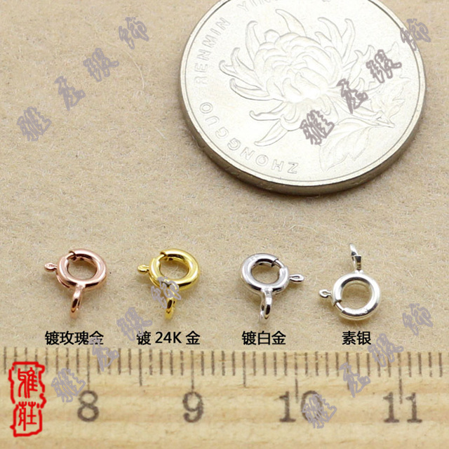 雅莊925純銀DIY配件 項鏈 手鏈連接 5MM厚彈簧扣10個在類目 飾品/流行首飾/時尚飾品新, DIY配件, 扣中 - 來自Buy2taobao.com提供專業的淘寶代購服務
