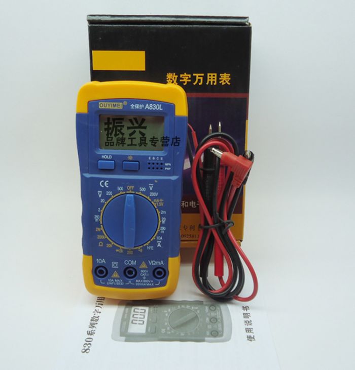 包邮迷你万用表 全保护A830L万能表 欧亿美小型数字万用表 带夜光|msdalam kategori perkakasan/alat, instrumen, multimeter - dari Buy2taobao.com untuk memberikan perkhidmatan ejen Taobao profesional membeli