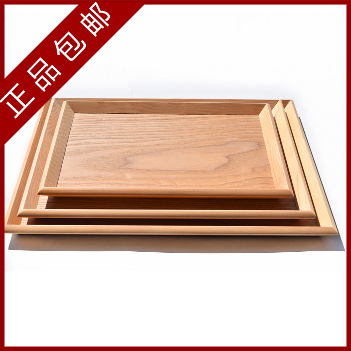 日式原木色面包茶杯水杯餐盘实木长方形 木托盘 白色茶具大号茶盘|msdalam kategori pinggan mangkuk, set teh, dulang teh - dari Buy2taobao.com untuk memberikan perkhidmatan ejen Taobao profesional membeli