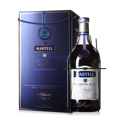 郎家园洋酒包邮martell cordon bleu马爹利蓝带4.5l