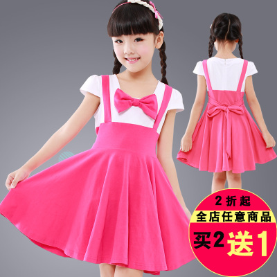 童装女童连衣裙夏装2016新款女大童裙子夏季