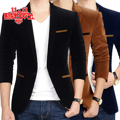 海澜之傢杰剋男士小西装男免烫西服修身外套琼斯夹克羊毛呢便西