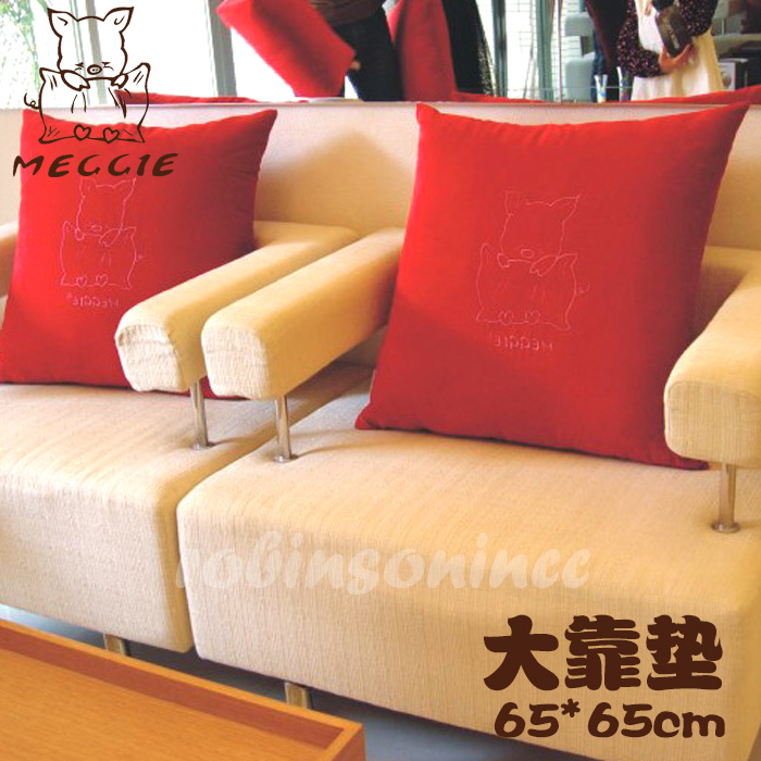 Meggie美及沙发大靠垫抱枕时尚含芯布艺奢华田园靠背枕客厅包邮在类目 居家布艺, 靠垫/抱枕中 - 来自Buy2taobao.com提供专业的淘宝代购服务
