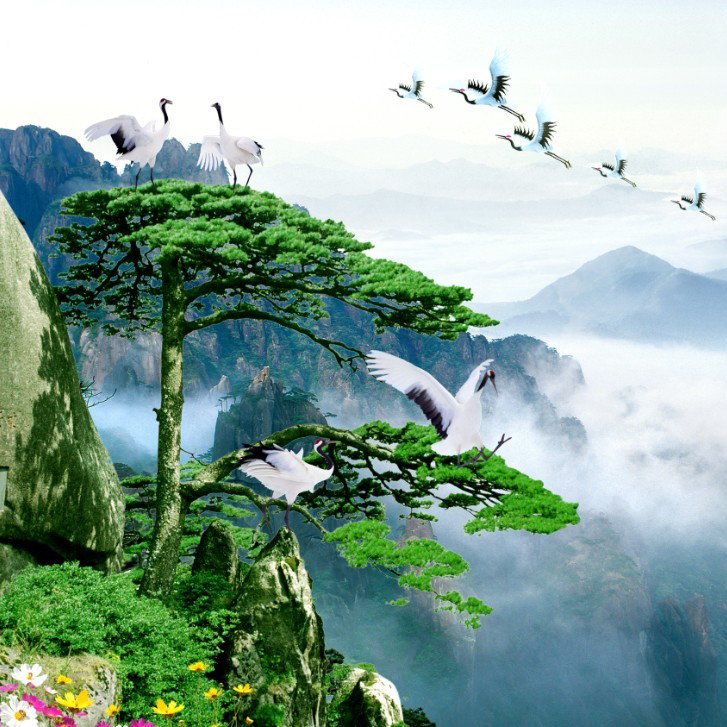 瓷砖背景墙 客厅电视背景墙瓷砖 艺术雕刻陶瓷墙 壁画 迎客松山水在类目 家装主材, 瓷砖, 瓷砖背景墙中 - 来自Buy2taobao.com提供专业的淘宝代购服务