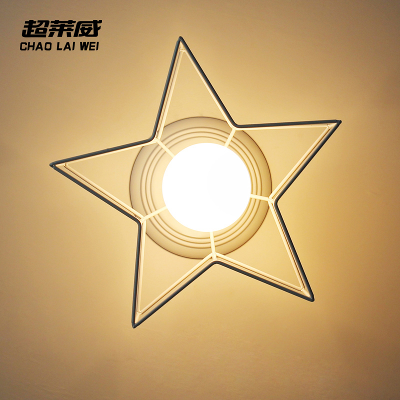 五角星现代简约创意个性玄关灯具阳台灯走廊过道灯吸顶灯门厅灯饰在类目 家装主材, 灯具灯饰, 吸顶灯中 - 来自Buy2taobao.com提供专业的淘宝代购服务