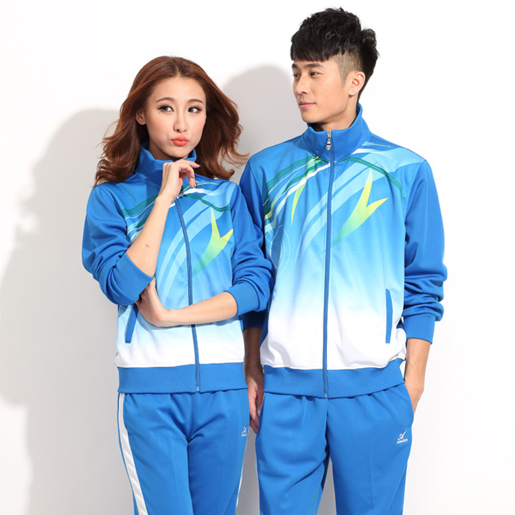 2015春秋装佳木斯运动套装情侣开衫运动服长袖外套广场舞运动服装