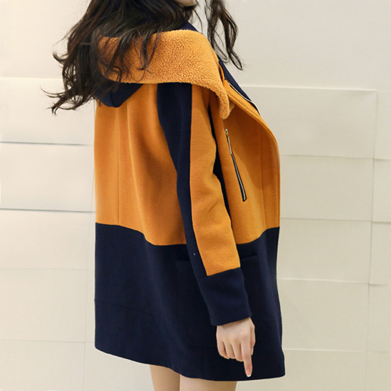 加肥加大码女装200斤胖mm春秋毛呢外套 女韩版中长款胖妹毛呢大衣|msdalam kategori Butik wanita / wanita, wanita saiz besar - dari Buy2taobao.com untuk memberikan perkhidmatan ejen Taobao profesional membeli
