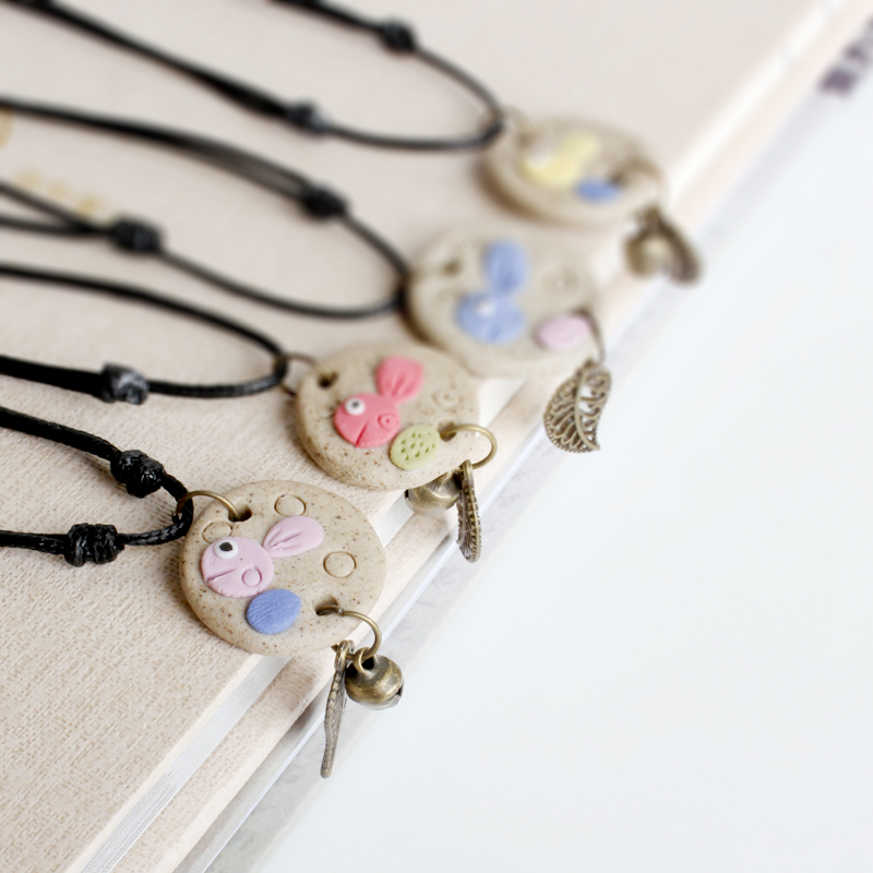 Jingdezhen Ceramic Jewelry Hand drawn Small fish clavicle sweater chain Necklace Use Yiwu boutique Source of goodsin the Accessories/Fashion Jewelry, Necklace category - from Buy2taobao.com to provide professional Taobao agent buy service