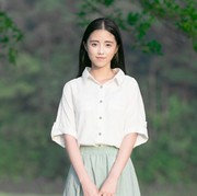 2021夏韩版蝙蝠袖棉麻衬衣小清新森林系衬衫女