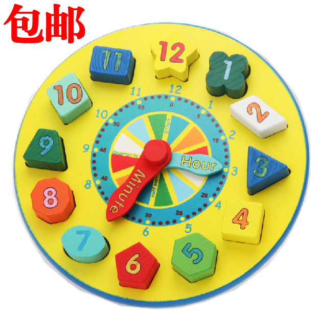 益智玩具認識時鍾形狀數字時間數量幼兒園數學區材料中大班教具童在類目 玩具/童車/益智/積木/模型, 串珠/拼圖/配對/拆裝/敲打玩具, 數字屋/形狀盒/多孔認知玩具中 - 來自Buy2taobao.com提供專業的淘寶代購服務
